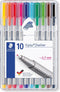 Fineliner Staedtler Triplus 334 assorti 0.3mm 10 stuks | 10 stuks