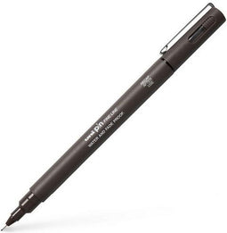 Fineliner uni-ball pin 0.1mm donkergrijs | 12 stuks