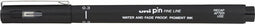 Permanente markeerstift Uni-Ball PIN03-200(S) Zwart (12 Stuks)