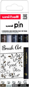 Fineliner uni-ball pin brush art assortui