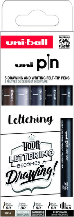 Fineliner uni-ball pin musthave handlettering ass