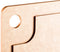 Finest by ATMK - ALKMAAR - Duurzaam & vaatwasserbestendig - borrelplank, snijplank en serveerplank met sapgeul - rechthoek - bruin - 27x45cm