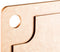 Finest by ATMK - ALKMAAR - Duurzaam & vaatwasserbestendig - borrelplank, snijplank en serveerplank - met sapgeul - rechthoek - bruin - 25x35cm