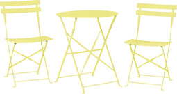 FIORI - Bistroset voor 2 - Groen/Geel - Staal