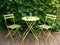 FIORI - Bistroset voor 2 - Groen/Geel - Staal
