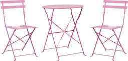 FIORI - Bistroset voor 2 - Roze - Staal