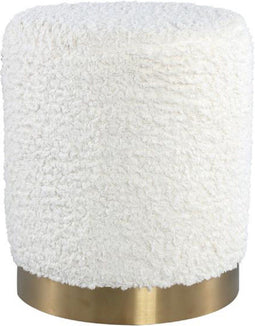 PTMD Bob White teddy round pouf