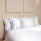 Coco & Cici - Tencel Sateen Hoeslaken 200 x 210 cm - 2 Persoons Beddengoed - Lyocell - Elastiek Rondom - Wit - Extra Zacht