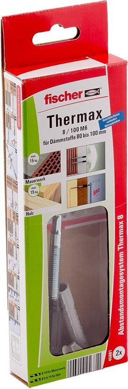 Fischer 45681 TherMax 8/100 M6 thermisch gescheiden afstandsmontage (2st)
