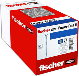 Fischer 670277, Schroef, Roestvrijstaal, Hout, Gedeeltelijk schroefdraad, Ronde kop, Torx