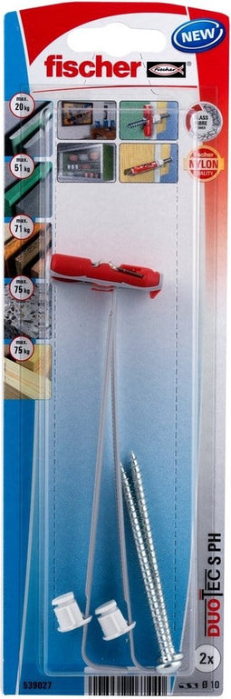 Fischer duotec hollewand 10mm + schroef