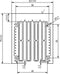 Fischer Elektronik 10015838 LA 6 150 AL Profielkoellichaam 0.3 K/W (l x b x h) 150 x 75 x 62 mm