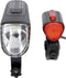 FISCHER FAHRRAD TWIN-60/30/15 Fietsverlichtingsset LED Zwart