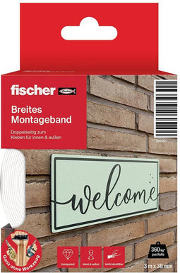 Fischer GOW 560901 Montagetape Wit (l x b) 3 m x 38 mm 1 stuk(s)