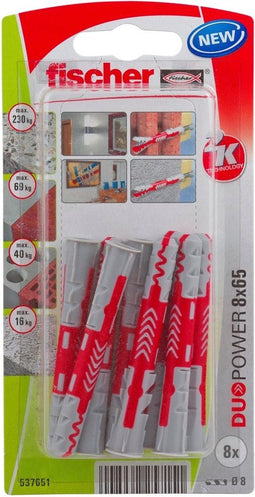 Fischer plug Duopower 8x65mm (Per 8 stuks)