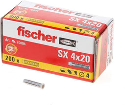Fischer S x Plug S x 4 x 20 - 200 Stuks