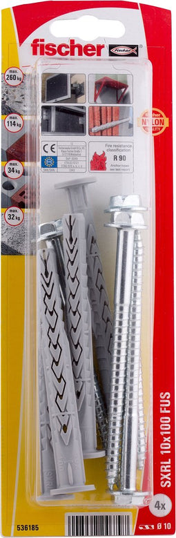 Fischer SXRL 10 x 100 FUS K NV Constructie plug 100 mm 536185 1 set(s)