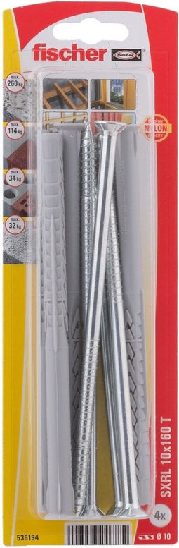 Fischer SXRL 10 x 160 T K NV Constructie plug 160 mm 536194 1 set(s)