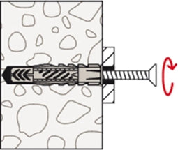 Fischer UX 6 x 35 R Universeel Plug - 100 Stuks