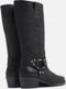 BRONX Trigger - Biker boots - Blokhak 5 cm - Zwart - Maat 42