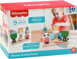 Fisher Price 3D Houten Stapelpuzzel 9 Stukjes