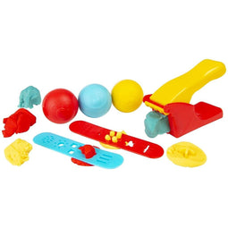 Otto Simon Fisher price dough setje met 3 ballen klei kleipers en 2 vormpjes in tasje