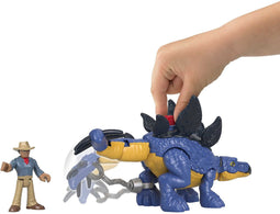 Fisher - Price Imaginext - Jurassic World - Stegosaurus En Karakter - Actiefiguur Uit De Eerste Leeftijd - 3 Jaar En Ouder