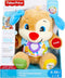 Fisher-Price Leerplezier Puppy blauw - Baby speelgoed - Knuffel - Nederlands