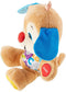 Fisher-Price Leerplezier Puppy blauw - Baby speelgoed - Knuffel - Nederlands