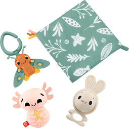 Fisher Price Zintuigen cadeauset - Met bijtring, rammelaar, bal en axolotl met geluidje
