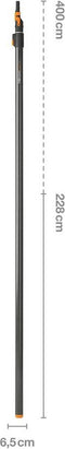 Fiskars 136032 QuikFit Telescoop steel - Lengte: 2280-4000mm