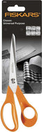 Fiskars Classic Schaar - Textiel en Papierschaar - 21 cm - Roestvrij Staal - Stofschaar Oranje