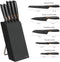Fiskars Edge Messenset met Blok - Messenblok Zwart - 5 Messen - Vaatwasmachinebestendig