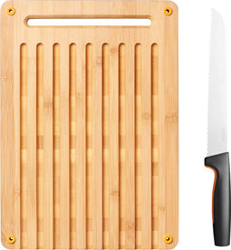 Fiskars FF Bamboo bread board set - Broodplank