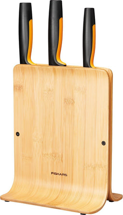 Fiskars FF Knife block bamboo 3 knives - Messenblok