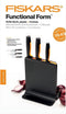 Fiskars FF Knife block plastic 3 knives - Messenblok