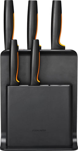 Fiskars FF Knife block plastic 5 knives - Messenblok