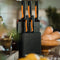 Fiskars FF Knife block plastic 5 knives - Messenblok