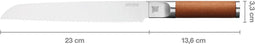 Fiskars Norden Broodmes Gekarteld - Mes van Duits Staal HRC +/- 55