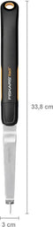 Fiskars Onkruidsteker - Onkruidmes met 2 Bladen - Onkruidverwijderaars met Softgrip Handgreep