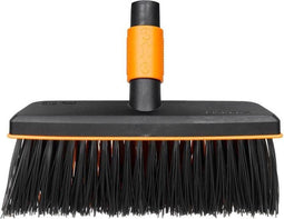 Fiskars Quikfit Bezemkop - Straatbezem met Harde en Zachte Haren - 28 cm Breed