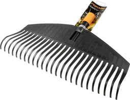 Fiskars Quikfit™ Bladhark opzetstuk - Tuinhark met 25 Tanden - Zachte Bladhark