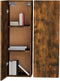 vidaXL - Tv-meubelen - 2 - st - 30,5x30x90 - cm - bewerkt - hout - gerookt - eikenkleur