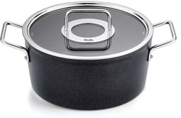 Fissler Adamant - Kookpan - 24 cm – Aluminium Pan met Glasdeksel - Krasbestendige Antiaanbaklaag