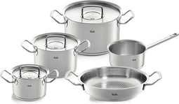 Fissler Original Profi Collection 2022 - 5 Delig - Steelpan - Hapjespan - RVS deksels