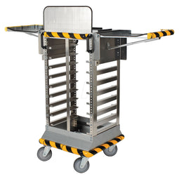 Raaco CarryLite 80 5x10 - Trolley - Mobiele aluminium trolley voor 7 CarryLite-boxen - Aluminium