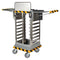 Raaco CarryLite 80 5x10 - Trolley - Mobiele aluminium trolley voor 7 CarryLite-boxen - Aluminium