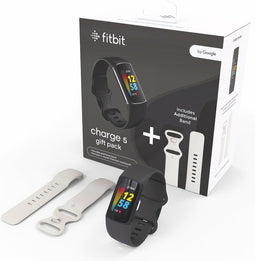 Fitbit Charge 5 + extra bandje Zwart (Zwart)