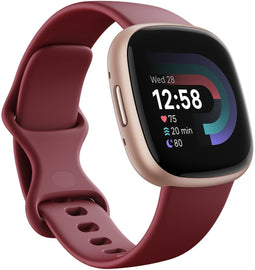 Fitbit Versa 4, Roze (Rood)