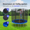 RocketJump XT24 - Trampoline 244 cm - Inclusief ladder en veiligheidsnet - Blauw